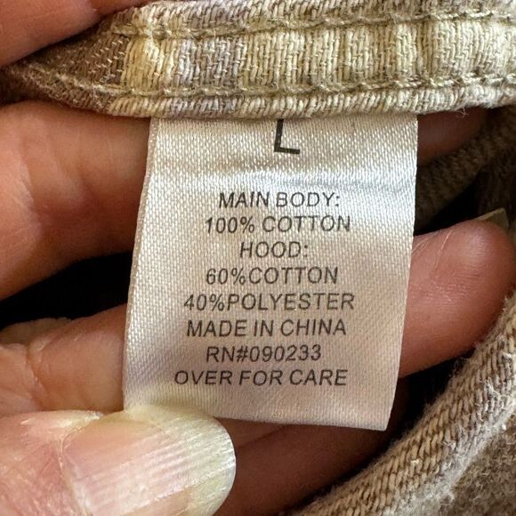 Modern Amusement shirt Womens Sz L Hoodie jacket flannel plaid button up Cotton - Picture 12 of 13